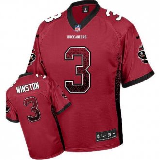 Nike Tampa Bay Buccaneers #3 Jameis Winston Red Team Color Men's Stitched NFL Elite Drift Fashion Jersey