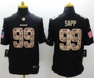 Nike Tampa Bay Buccaneers #99 Warren Sapp Black NFL Limited Salute to Service Jersey