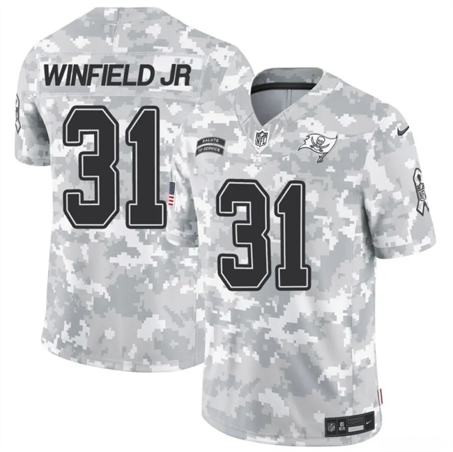 Men's Tampa Bay Buccaneers #31 Antoine Winfield Jr. 2024 F.U.S.E Arctic Camo Salute To Service Limited Stitched Football Jersey