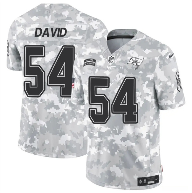 Men's Tampa Bay Buccaneers #54 Lavonte David 2024 F.U.S.E Arctic Camo Salute To Service Limited Stitched Football Jersey