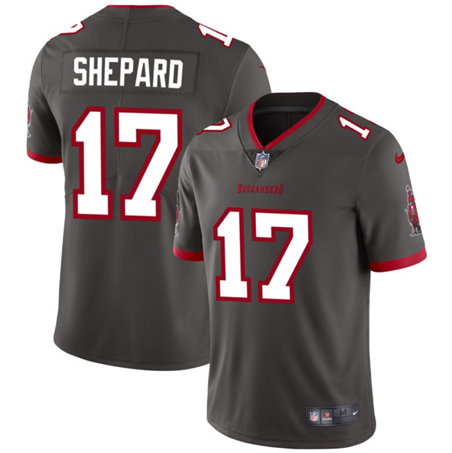 Men's Tampa Bay Buccaneers #17 Sterling Shepard Grey Vapor Limited Stitched Jersey