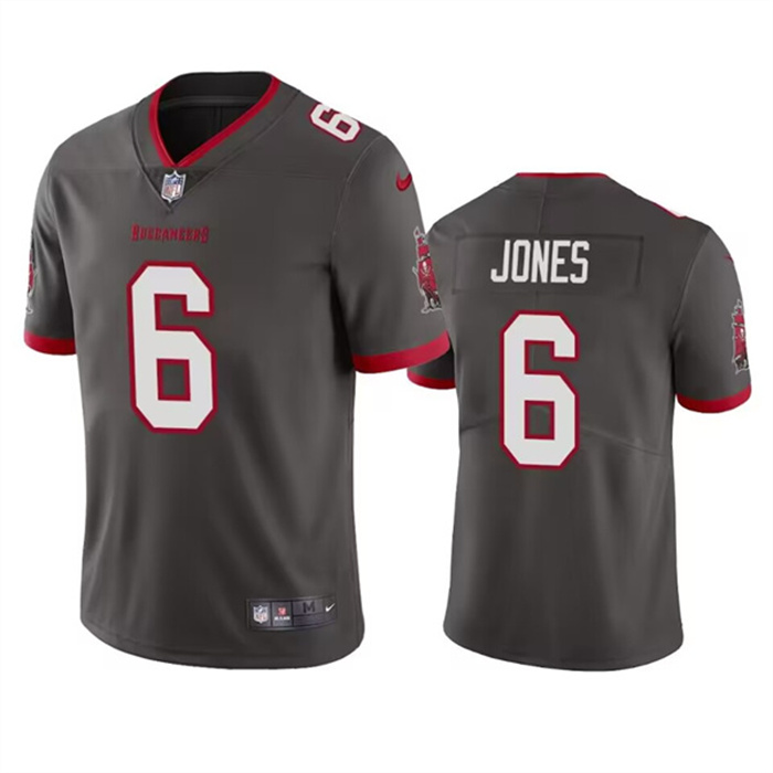 Men's Tampa Bay Buccaneers #6 Julio Jones Grey Vapor Untouchable Limited Stitched Jersey