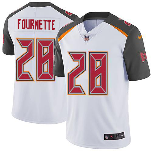 Tampa Bay Buccaneers #28 Leonard Fournette White Men's Stitched NFL Vapor Untouchable Limited Jersey