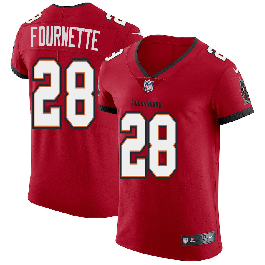 Tampa Bay Buccaneers #28 Leonard Fournette Men's Nike Red Vapor Elite Jersey