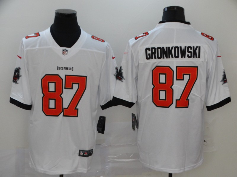 Nike Buccaneers 87 Rob Gronkowski white New 2020 Vapor Untouchable Limited Jersey