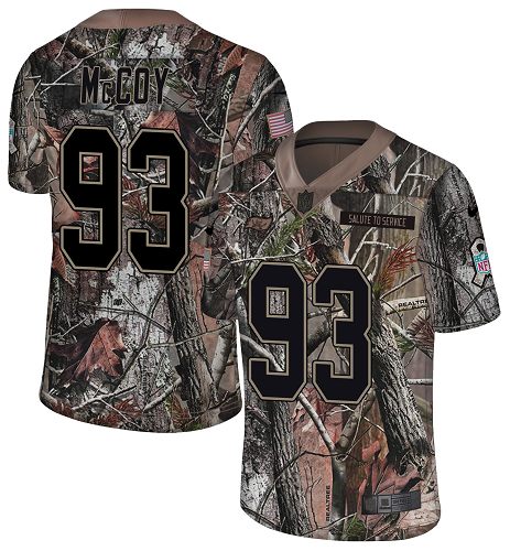 Nike Buccaneers #93 Gerald McCoy Camo Men's Stitched NFL Limited Rush Realtree Jersey