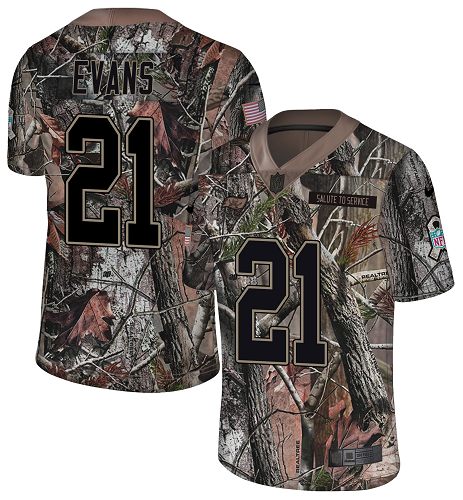 Nike Buccaneers #21 Justin Evans Camo Men's Stitched NFL Limited Rush Realtree Jersey