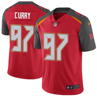 Nike Buccaneers #97 Vinny Curry Red Team Color Men's Stitched NFL Vapor Untouchable Limited Jersey