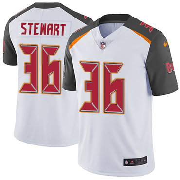 Nike Buccaneers #36 M.J. Stewart White Men's Stitched NFL Vapor Untouchable Limited Jersey