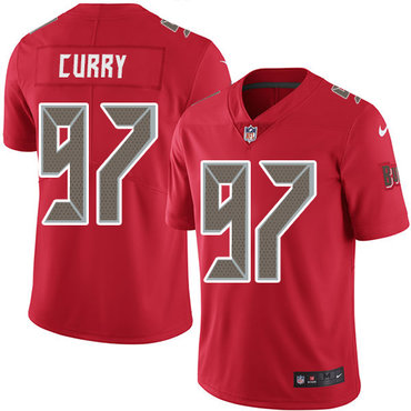 Nike Buccaneers #97 Vinny Curry Red Men's Stitched NFL Limited Rush Jersey