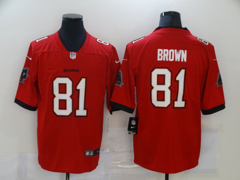 Nike Buccaneers 81 Antonio Brown Red 2020 New Vapor Untouchable Limited Jersey