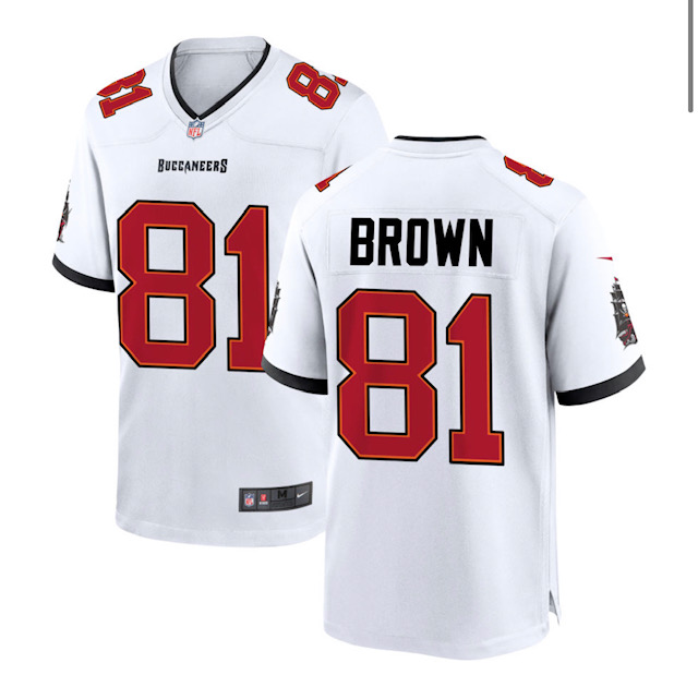 Tampa Bay Buccs #81 Antonio Brown White Vapor Limited Jersey