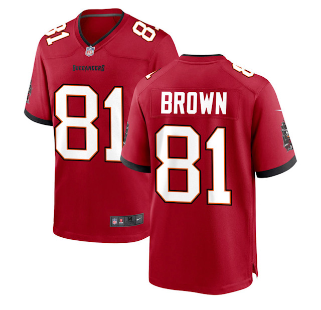 Tampa Bay Buccs #81 Antonio Brown Red Vapor Limited Jersey