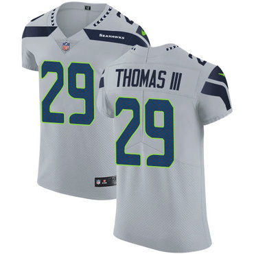 Nike Seahawks #29 Earl Thomas III Grey Alternate Men's Stitched NFL Vapor Untouchable Elite Jersey