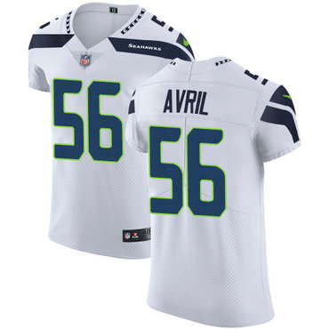 Nike Seahawks #56 Cliff Avril White Men's Stitched NFL Vapor Untouchable Elite Jersey