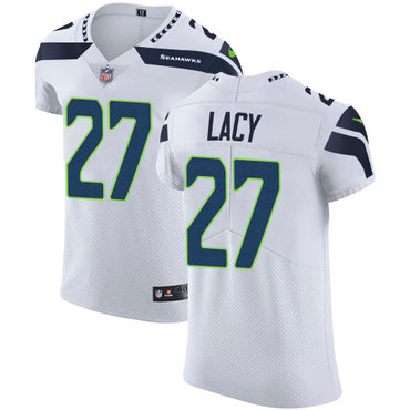 Nike Seahawks #27 Eddie Lacy White Men's Stitched NFL Vapor Untouchable Elite Jersey