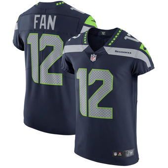 12 Fan Seattle Seahawks Nike Vapor Untouchable Elite Player Jersey - College Navy