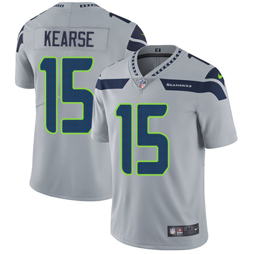 Nike Seahawks #15 Jermaine Kearse Grey Alternate Men's Stitched NFL Vapor Untouchable Limited Jersey