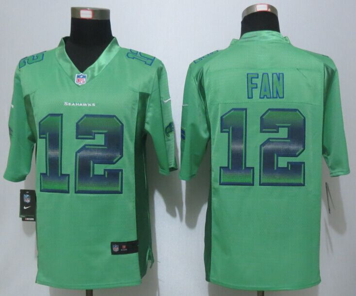 2015 New Seattle Seahawks 12 Fan Green Strobe Limited Jersey