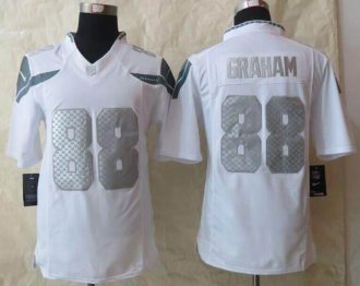 Nike Seattle Seahawks #88 Jimmy Graham White Men's Stitched NFL Limited Platinum Jersey