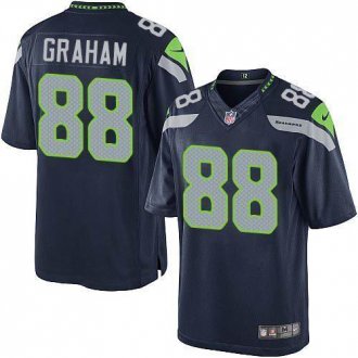 Nike Seattle Seahawks #88 Jimmy Graham Steel Blue Team Color Men's Stitched NFL Limited Jersey