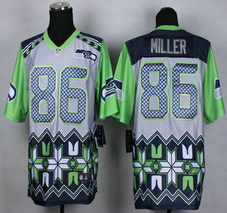 Nike Seattle Seahawks Jersey 86 Zach Miller 2015 Noble Fashion Elite Jerseys