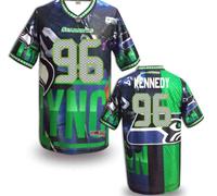 Seattle Seahawks #96 KENNEDY Men's Stitched NFL Elite Fanatical Version Jersey (10)