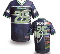 Seattle Seahawks #25 SHERMAN Men's Stitched NFL Elite Fanatical Version Jersey (8)