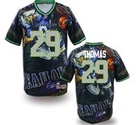 Seattle Seahawks #29 THOMAS Men's Stitched NFL Elite Fanatical Version Jersey (1)