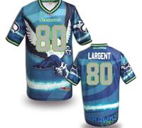 Seattle Seahawks #80 LARGENT Men's Stitched NFL Elite Fanatical Version Jersey (5)