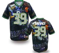 Seattle Seahawks #39 BROWNER Men's Stitched NFL Elite Fanatical Version Jersey (1)