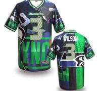 Seattle Seahawks #3 WILSON Men's Stitched NFL Elite Fanatical Version Jersey (10)