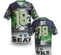 Seattle Seahawks #18 RICE Men's Stitched NFL Elite Fanatical Version Jersey (3)