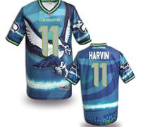 Seattle Seahawks #11 HARVIN Men's Stitched NFL Elite Fanatical Version Jersey (6)