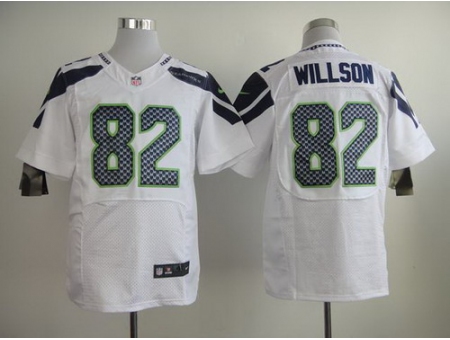 Nike Seattle Seahawks #82 Luke Willson Elite White Jerseys