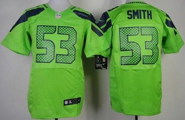 New Seattle Seahawks #53 Malcolm Smith Green Alternate Men's Stitched NFL Elite Jersey