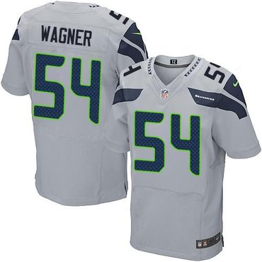 Seattle Seahawks #54 Bobby Wagner Grey NFL Elite Jersey