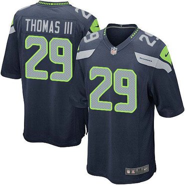 Nike Seattle Seahawks #29 Earl Thomas III Steel Blue Team Color NFL Game Jersey