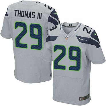 Nike Seattle Seahawks #29 Earl Thomas III Grey Alternate NFL Elite Jersey