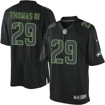 Nike Seattle Seahawks #29 Earl Thomas III Black Jerseys(Impact Limited)