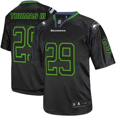 Nike Seattle Seahawks #29 Earl Thomas III Lights Out Black NFL Elite Jersey