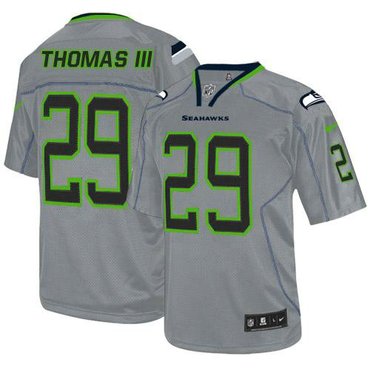 Nike Seattle Seahawks #29 Earl Thomas III Lights Out Grey NFL Elite Jersey