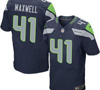 New Seattle Seahawks #41 Byron Maxwell Steel Blue Team Color NFL Elite Jersey