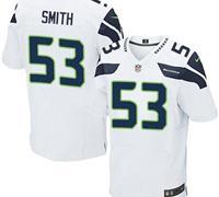 New Seattle Seahawks #53 Malcolm Smith White NFL Elite Jersey