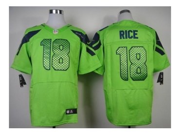 2012 NEW NFL Seattle Seahawks 18 Sidney Rice Green Jerseys (Elite)