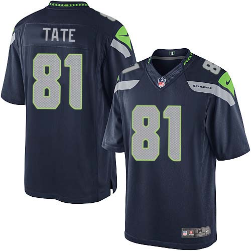 2012 NEW NFL Seattle Seahawks 81 Golden Tate Blue Jerseys (Limited)