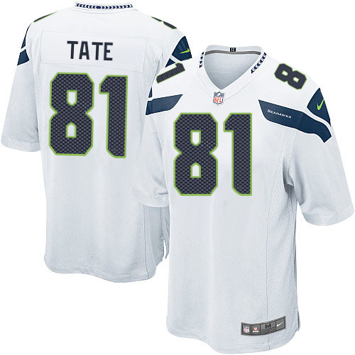 2012 NEW NFL Seattle Seahawks 81 Golden Tate White Jerseys (game)