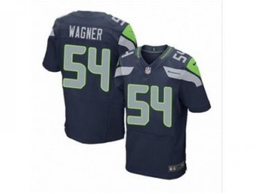 NEW NFL Seattle Seahawks #54 Wagner Blue Jerseys(Elite)