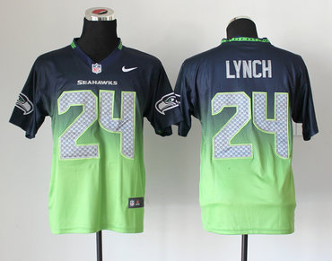 2013 NFL Nlike seattle seahawks #24 marshawn lynch Drift Fashion II Elite Jerseys