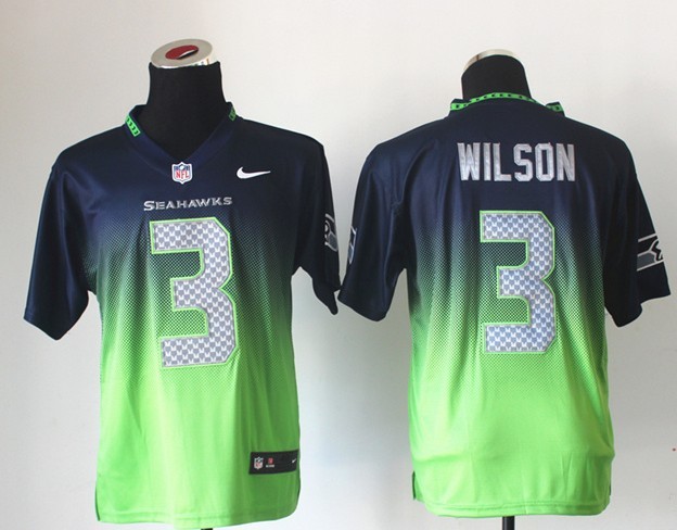 2013 NFL Nlike seattle seahawks #3 wilson Drift Fashion II Elite Jerseys